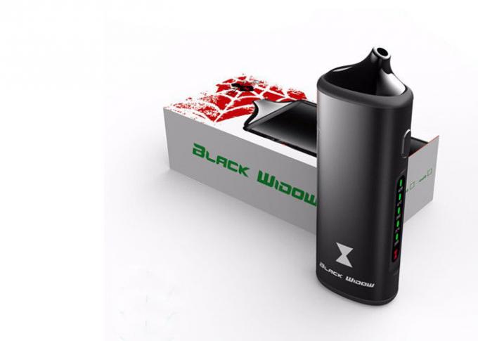 Black Widow Dry Herb Wax Vaporizer 2200mAh Battery With Black Silver Color