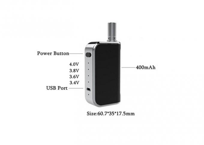 Newest Design Komodo C5 Box Mod 400mAh Preheat Battery 510 CBD Oil Cartridge USB Charger Vape Kit