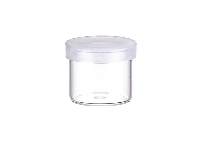 5ml 6ml 9ml Glass Jars , Plastic Lids Glass Concentrate Container Dab Jar