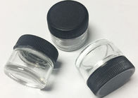 Plastic Cap Wax Oil Small Glass Jars / Bottles 5ml Capacity 24mm Width