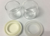 No Leakage Wax CBD Oil Concentrate Glass Jars With Lid 6ml Clear Color