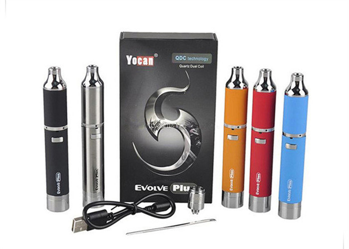 Quartz Two Coil Portable Dab Pen 1100mah Capacity Black / White Color