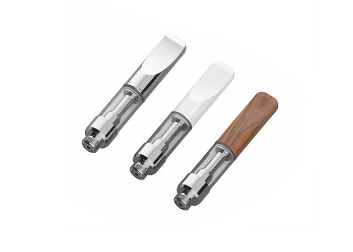 No Glue Cbd Vape 510 Glass Tank 0 5ml Ceramic Coil With Bottom Airflow