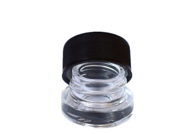 China Durable Transparent Concentrated Container , 5ml Dab Glass Jar With Child Proof Lid factory