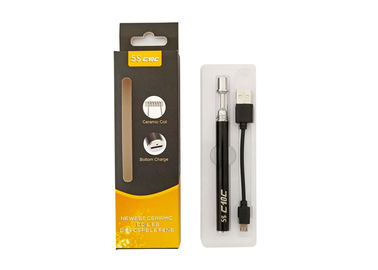 China 2 * 1.2mm Oil Hole Electric Smoke Pen With Bottom USB Charging Port factory
