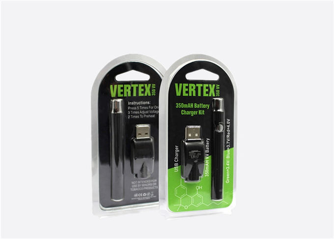 Variable Voltage Vertex Preheat Battery Blister Kit 510 Thread 350mah Capacity