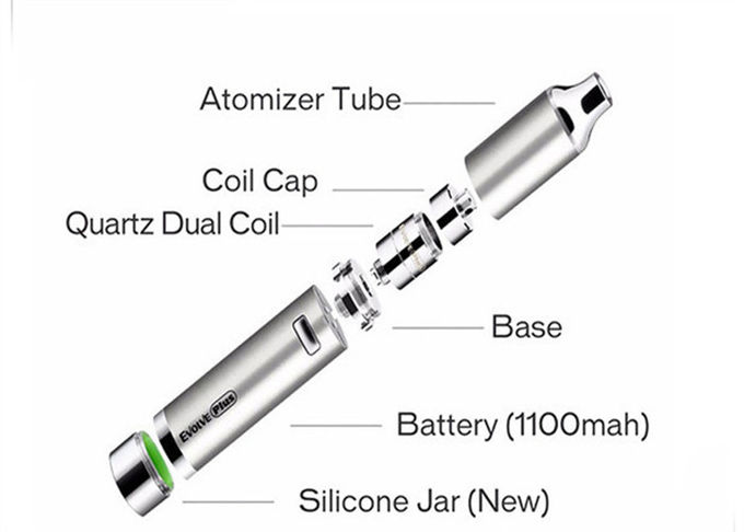 Quartz Coil Portable Dab Pen Yocan Evolve Kit Pure Taste 650mah Battery Capacity