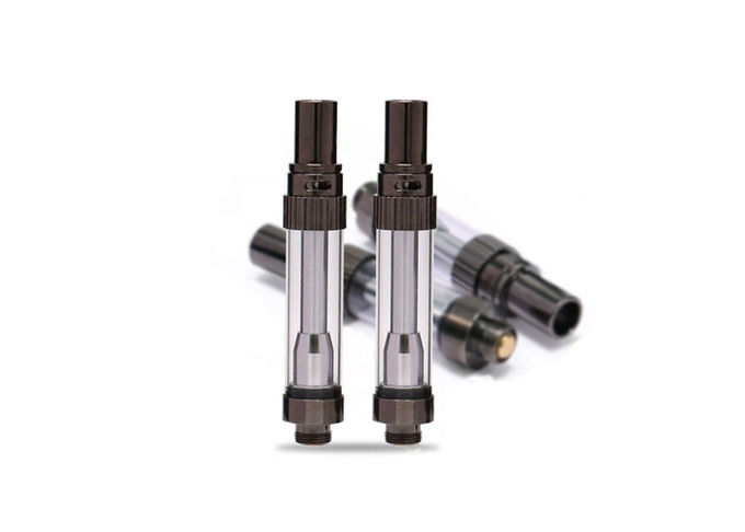 Adjustable Airflow CBD Cartridge 0.5ml / 1.0ml Capacity Gun Metal Color