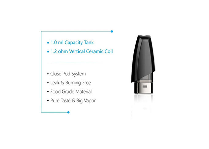 Ceramic Coil Empty Pods Pen Preheat Function Pod Device For CBD THC