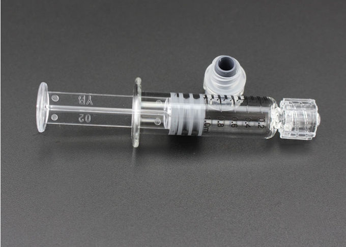 Luer Lock Glass Syringe 1ml Capacity With Measurement Transparent Color