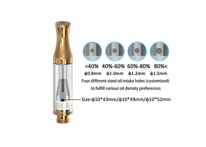 0.5 / 1.0ml Capacity Thick Oil Cartridge With Stainless Steel Material