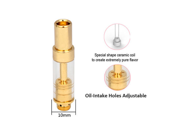 Oil Intake Hole CBD Cartridge 5 Bottom No Leakege 1.2 Ohm Resistance