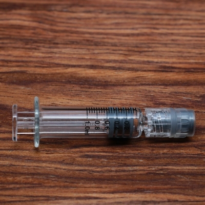 Clear Color Glass Luer Lock Syringe 1ml For Thick Oil Rohs Certification