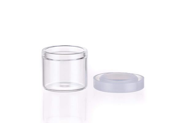 5ml 6ml 9ml Glass Jars , Plastic Lids Glass Concentrate Container Dab Jar