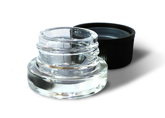 5ML Vapor Accessories Child Resistant Glass Jar With Black Cap Non Stick