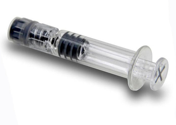 Transparent Color Vapor Accessories CBD Oil Luer Lock Glass Syringe 1ml