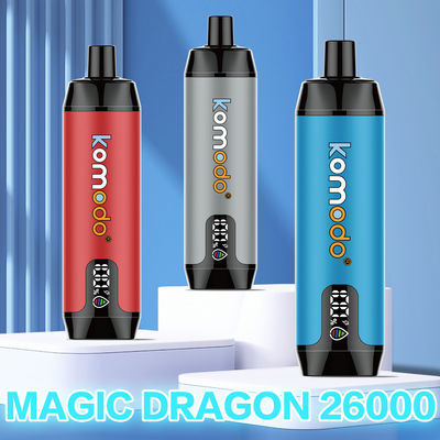 Komodo Disposable E-cigarette 26000 Puffs DTL Vaping with LCD Screen Rechargeable