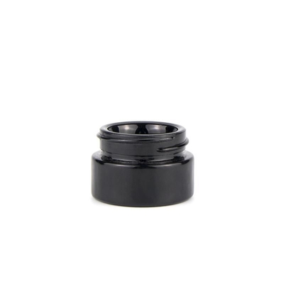 Non Stick 5ml Black Glass Jar Medical Grade Material With Classic Screw